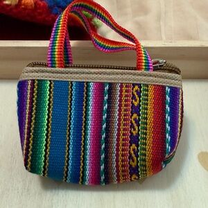 Peruvian Colorful Striped Women's coin purse